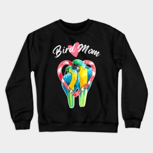 Parrot Bird Mom - Macaw Watercolor Crewneck Sweatshirt